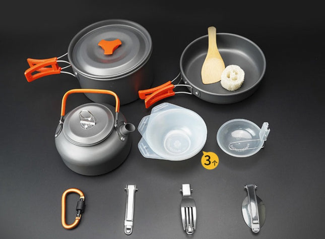 Portable Camping Pot and Kettle Combo